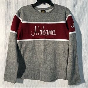 ik apparel / red and grey heathered alabama crimson tide sweatshirt youth large